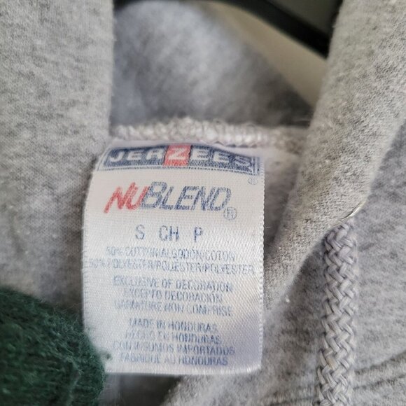 Jerzees Nublend Heather Gray Pullover Ninja Graphic Hoodie Sweatshirt Size Small - Picture 7 of 9